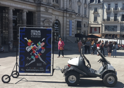 Street Marketing Agence globale scoot-pub Festival Anjou Angers - Andégave Communication