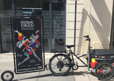 Street Marketing triporteur Festival Anjou Angers - Andégave Communication